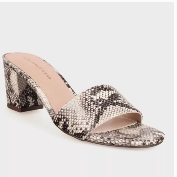 Who What Wear Shoes - Who What Wear‎ sandal block heel snakeskin